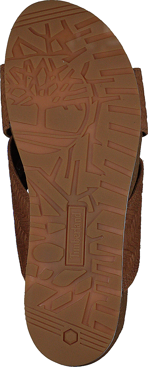 Malibu Waves Cross Slide Rust Embossed Suede - Image 7