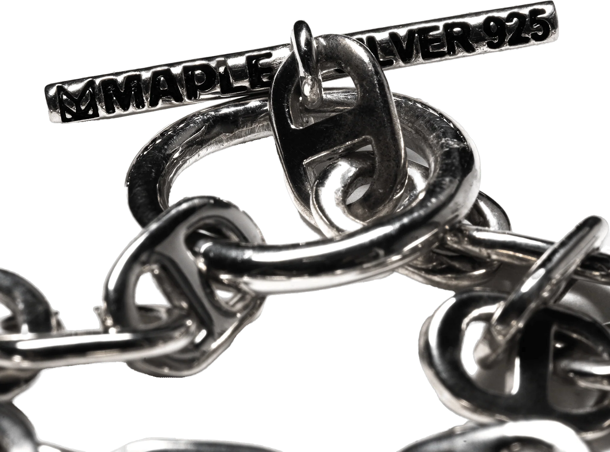 Chain Link Bracelet 7mm Silver 925 - Image 3