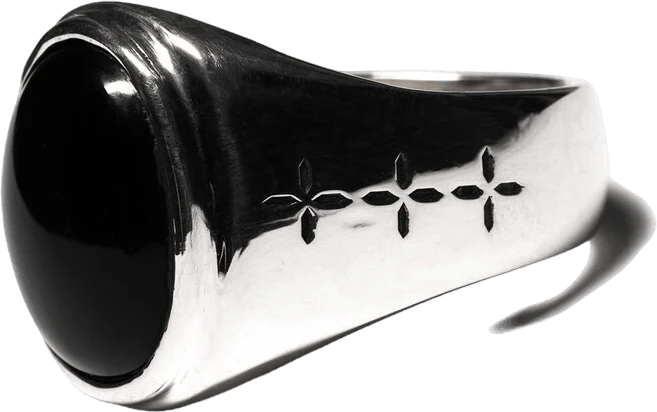 Tommy Signet Ring Silver 925/onyx - Image 2