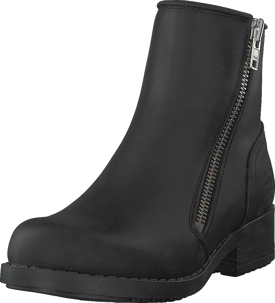 Mid Zip Boot Warm Lining Black/shiny Silver - Image 3