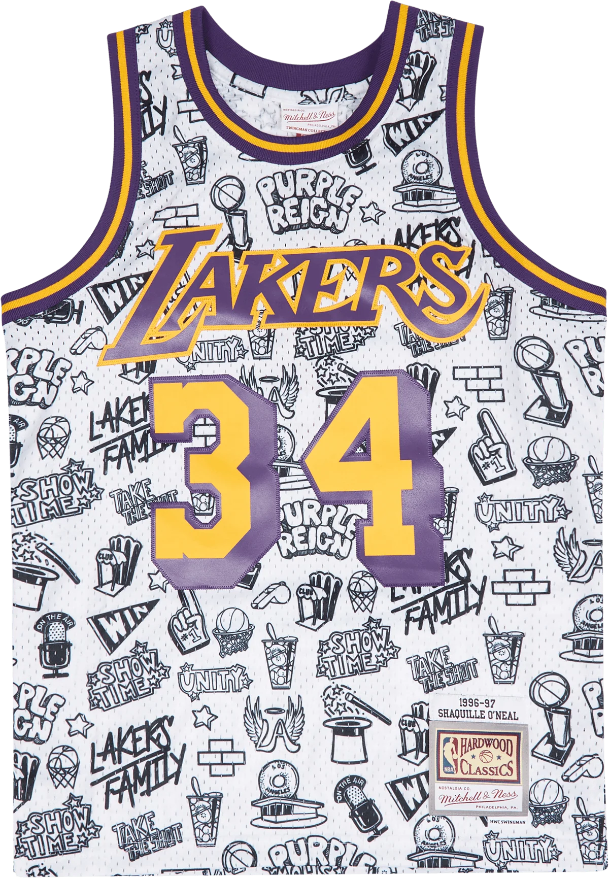 Lakers Doodle Swingman Jersey - O'Neal