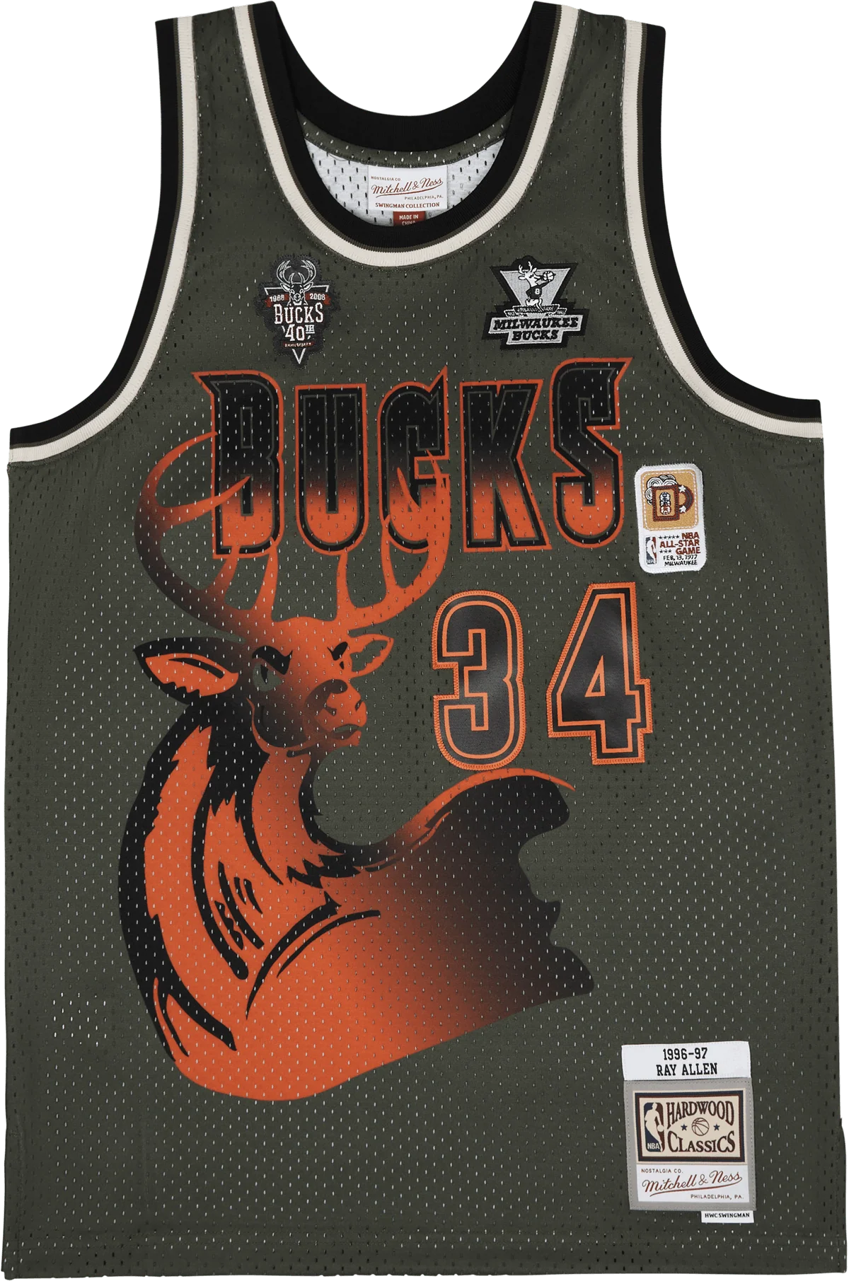 Bucks Flight Swingman Jersey - Ray A Dark