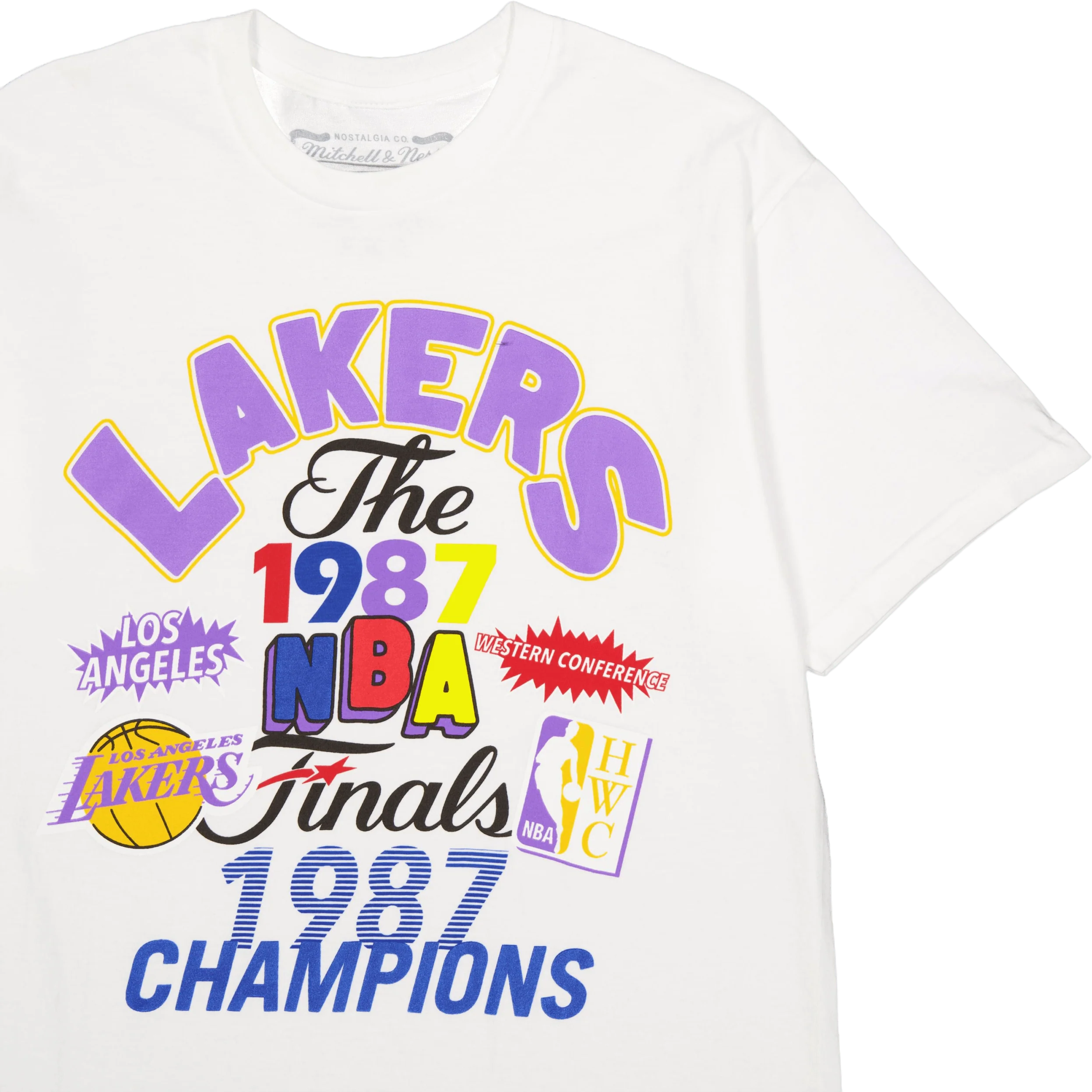 Lakers Champs Fest Ss Tee Hwc White - Image 3
