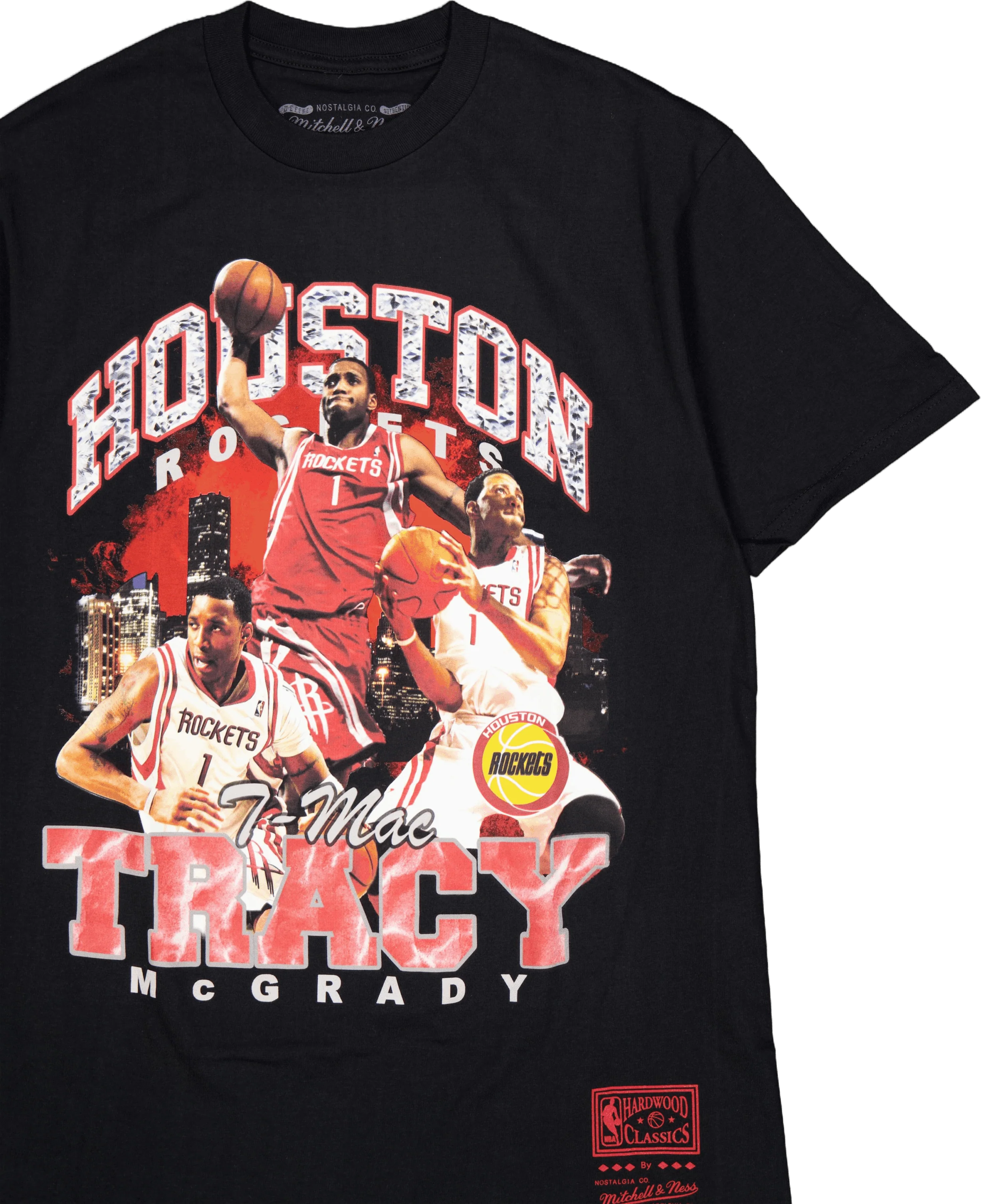 Rockets Bling Ss Tee Mcgrady Black - Image 3