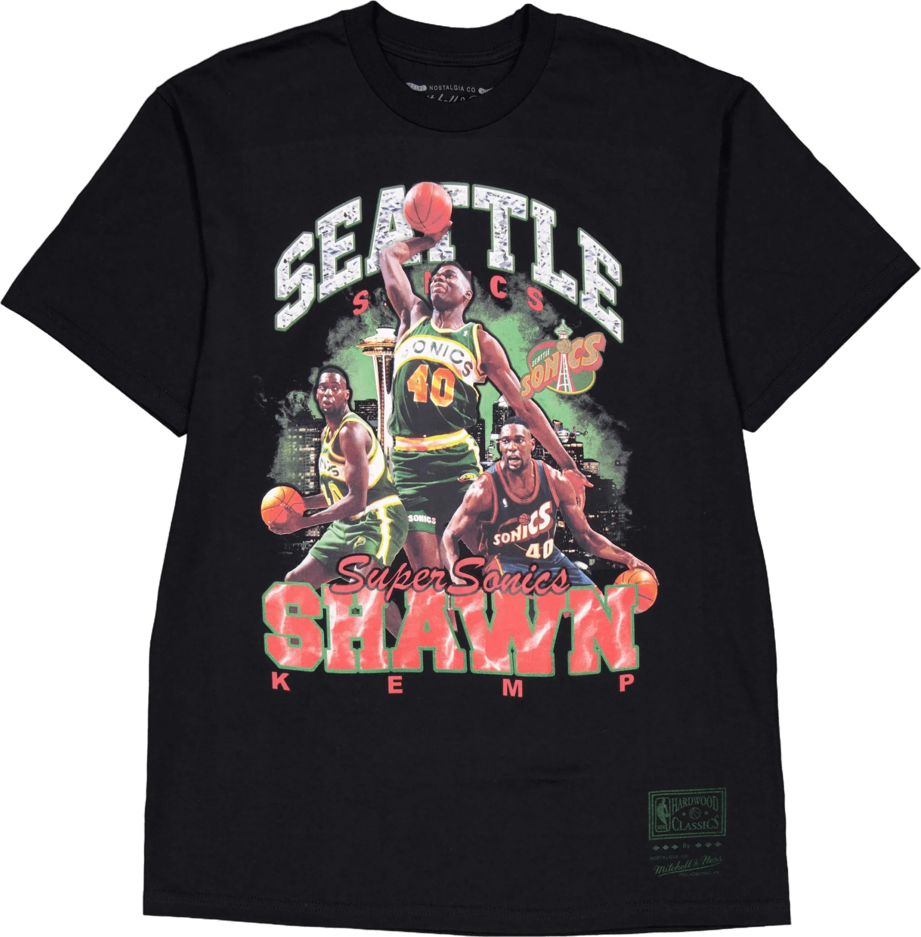 Supersonics Bling Ss Tee Kemp Black