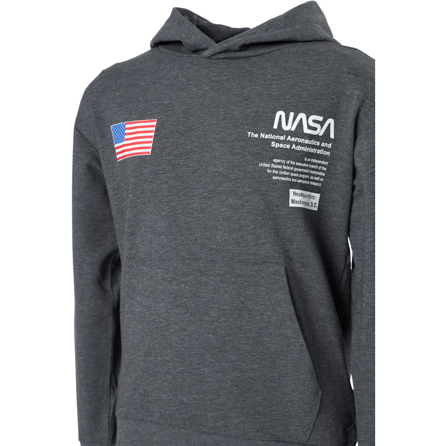 Nkmnasa Allen Ls Sweat Bru Nas Dark Grey Melange - Image 4