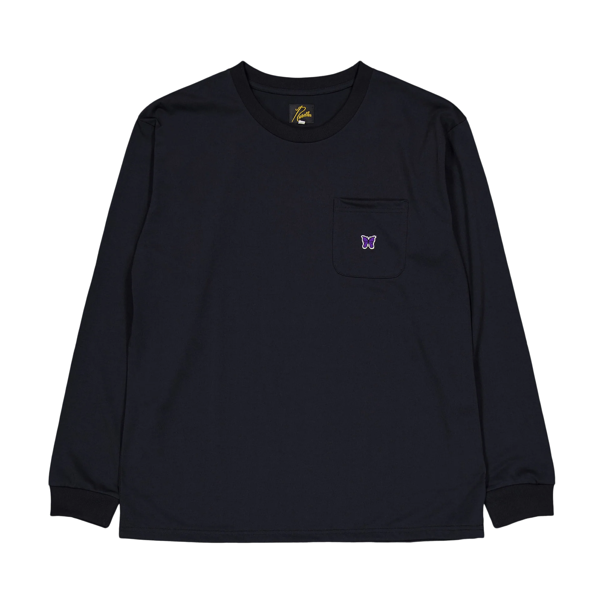 L/s Crew Neck Tee - Poly Jerse C-black