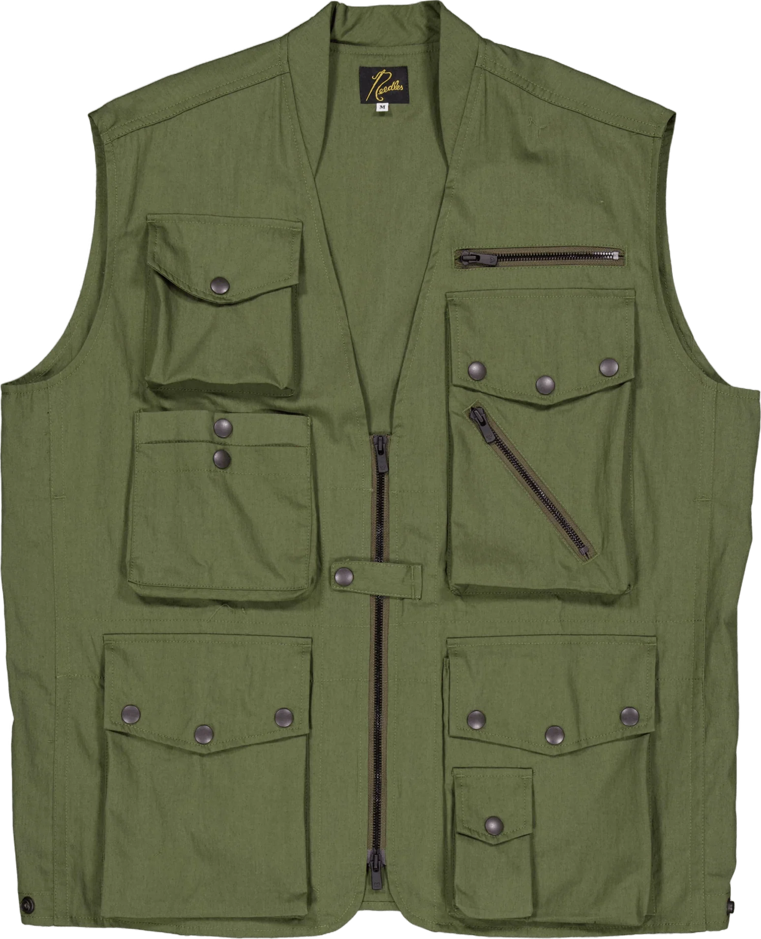 Needles Field Vest - C/n Oxfor A-olive