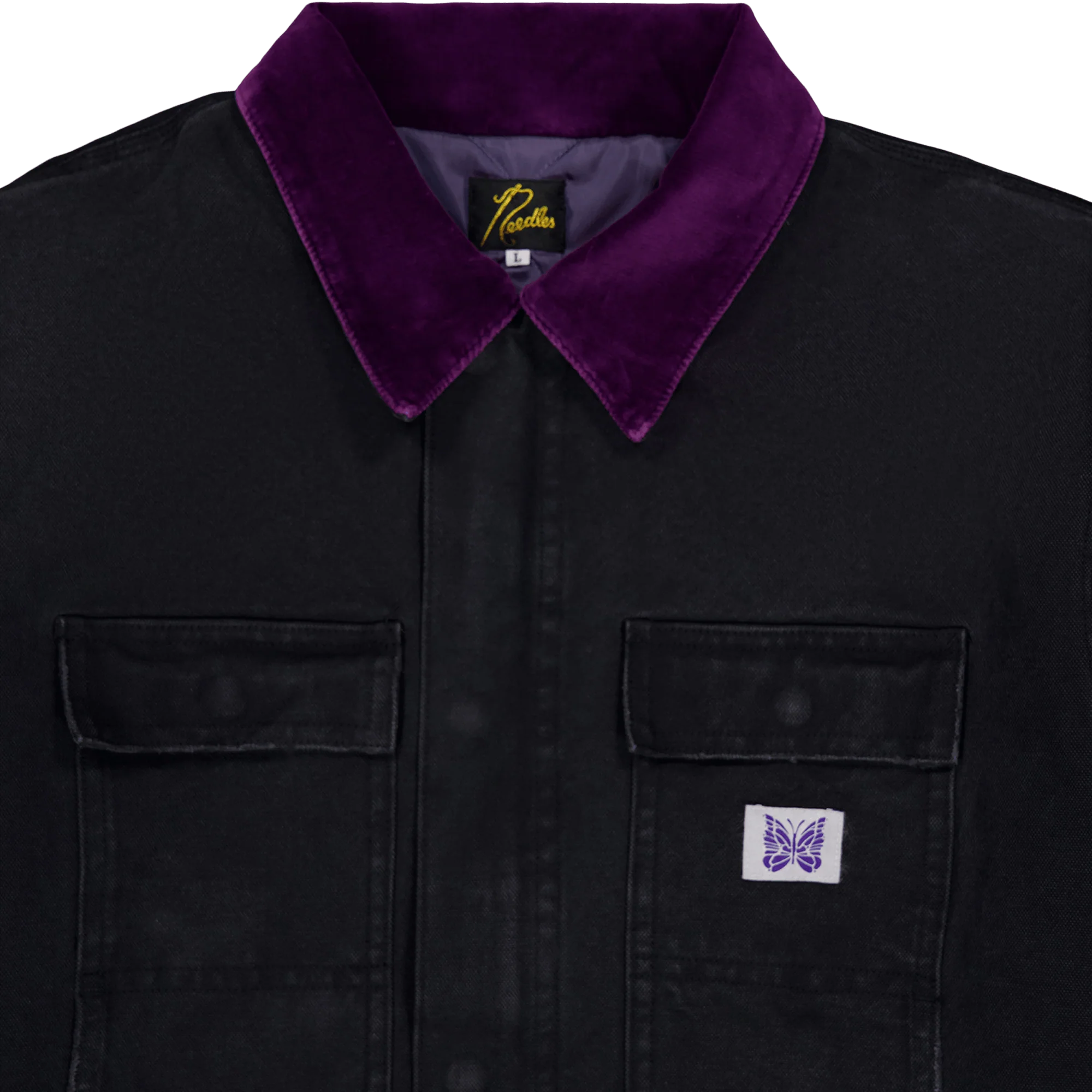 Needles Lumberjack Coat - 16oz Black - Image 3