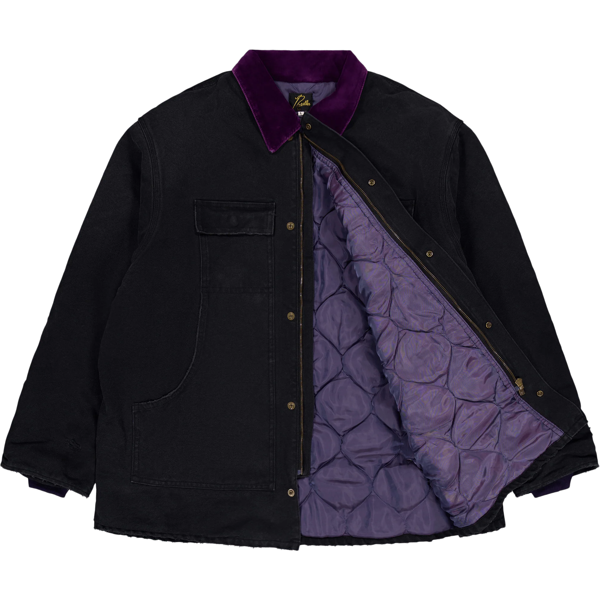 Needles Lumberjack Coat - 16oz Black - Image 4
