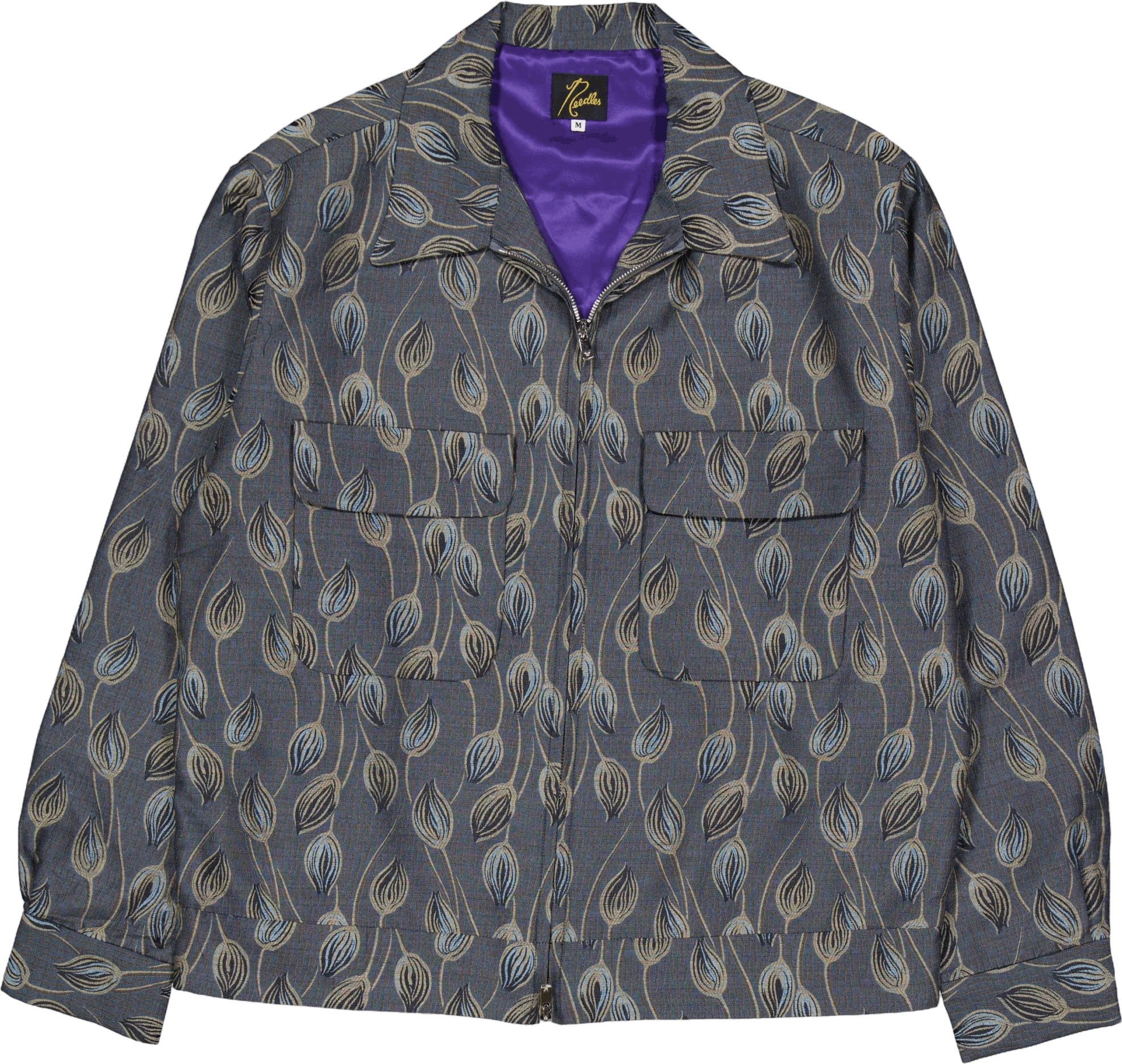 Needles Sport Jacket - W/pe Bo A-blue