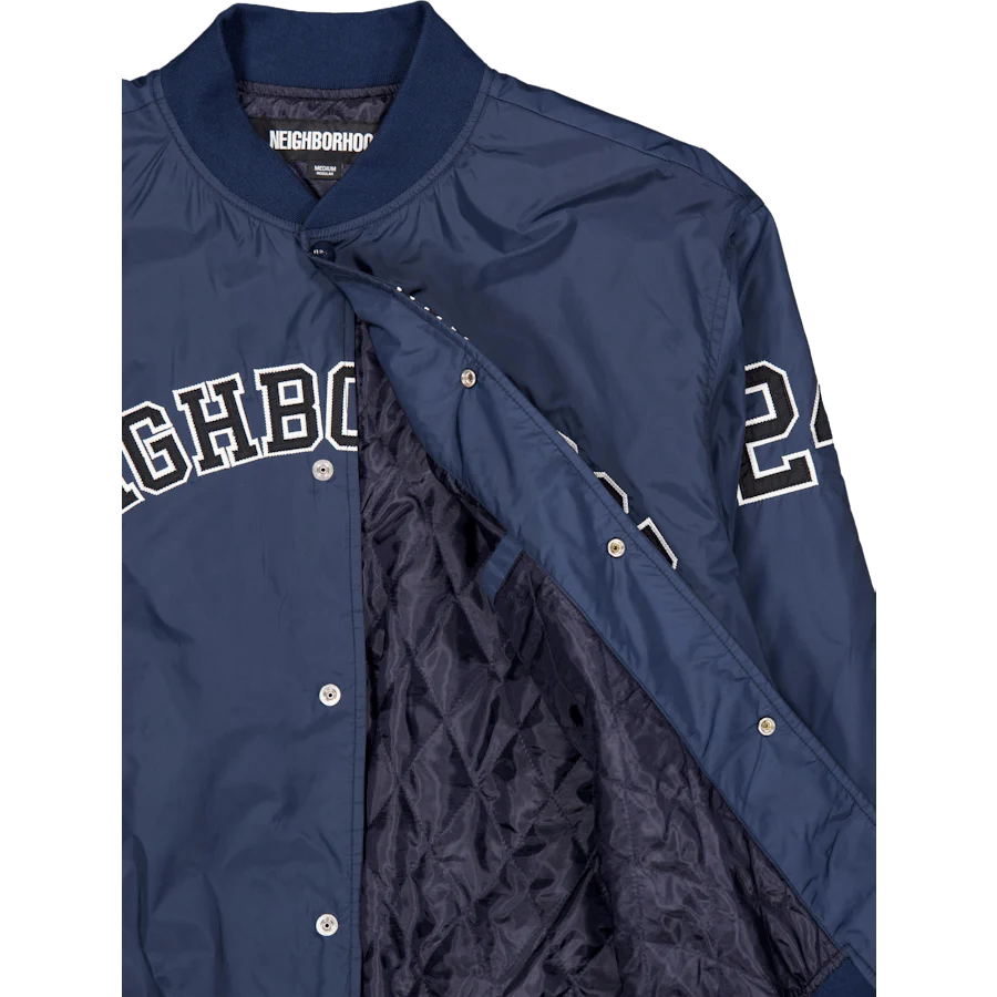Baseball Jacket Navy - Image 4