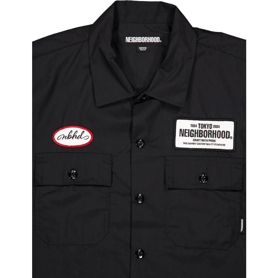 Classic Work Shirt Ss Black - Image 3