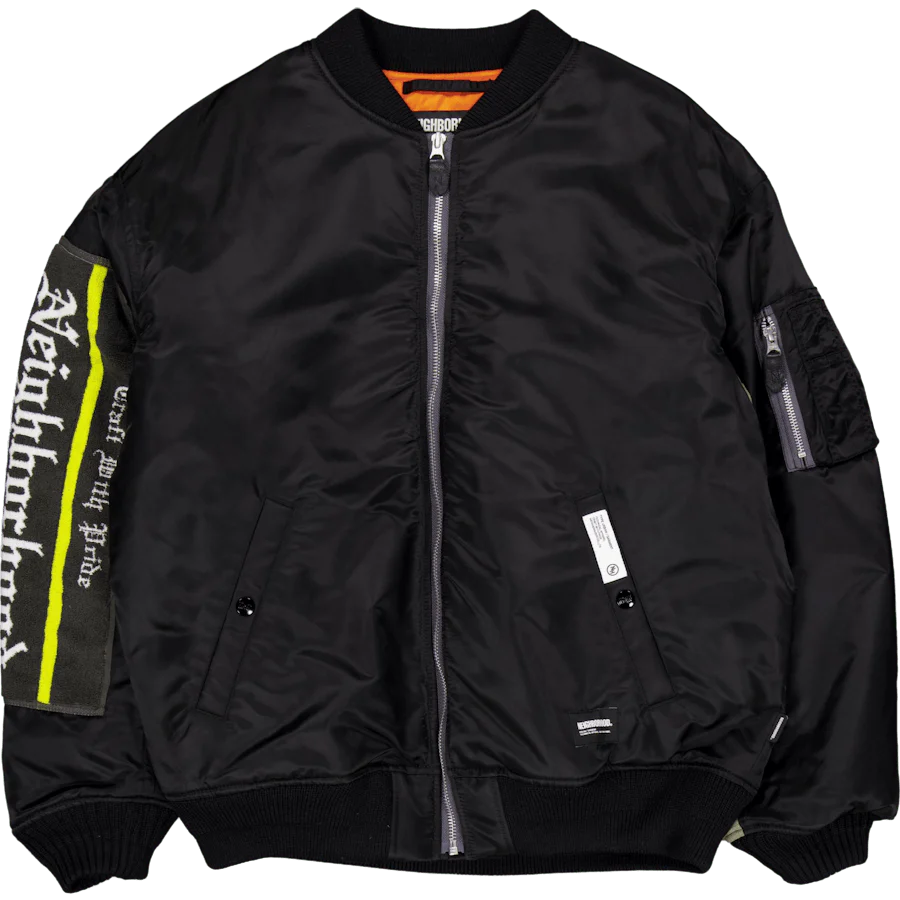 Ma-1 Flight Jacket Mod Black