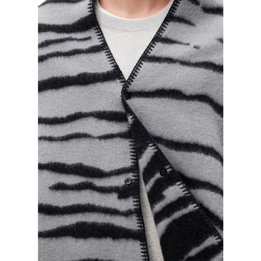 Nh X Nanga . Tiger Pattern Woo Gray - Image 6