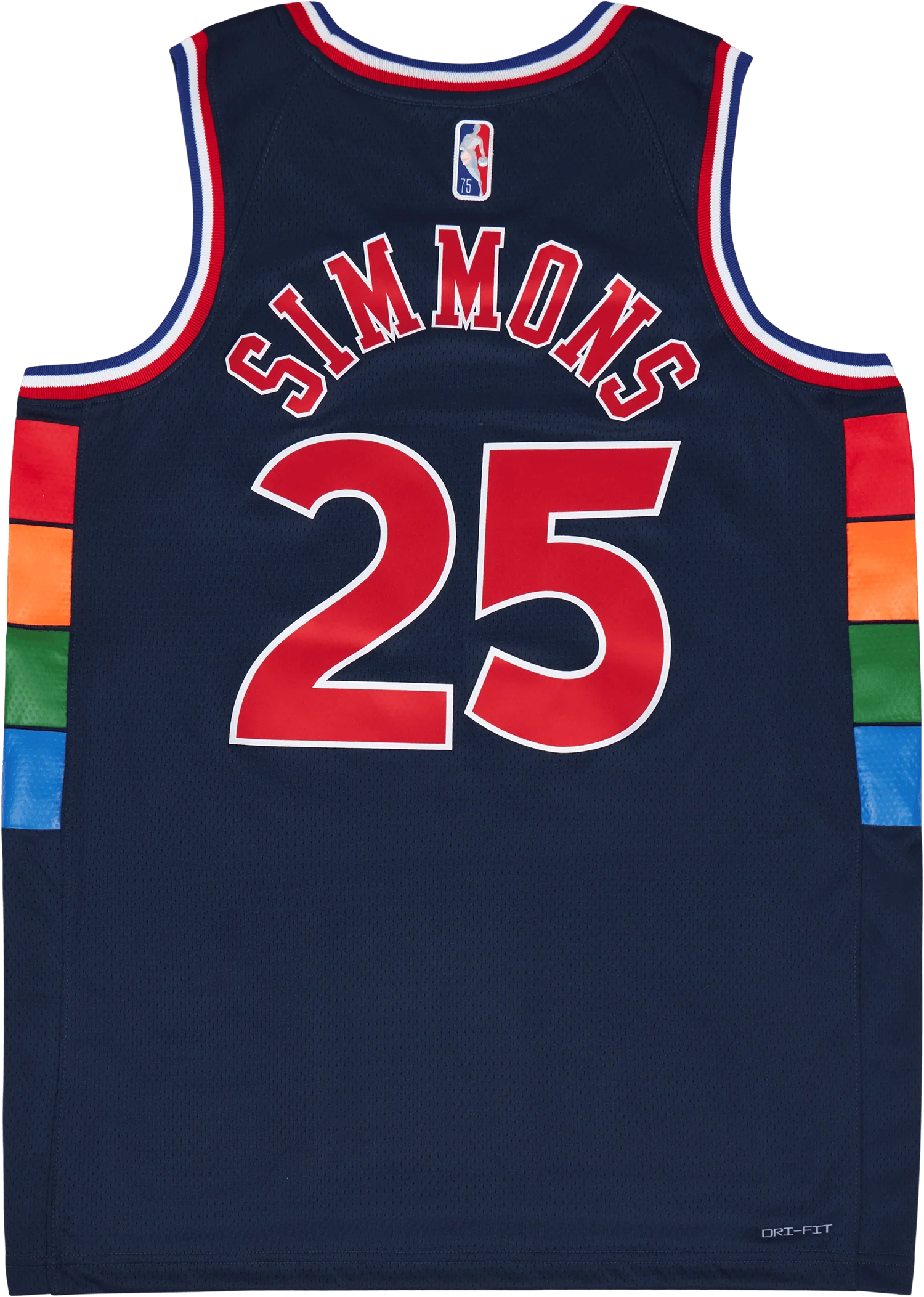 2021-22 City Edition Philadelp Navy/red - Image 2