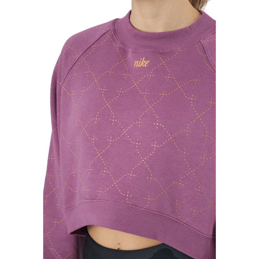 Nike Dri-fit Women's Novelty F Light Bordeaux/metallic Gold - Image 4