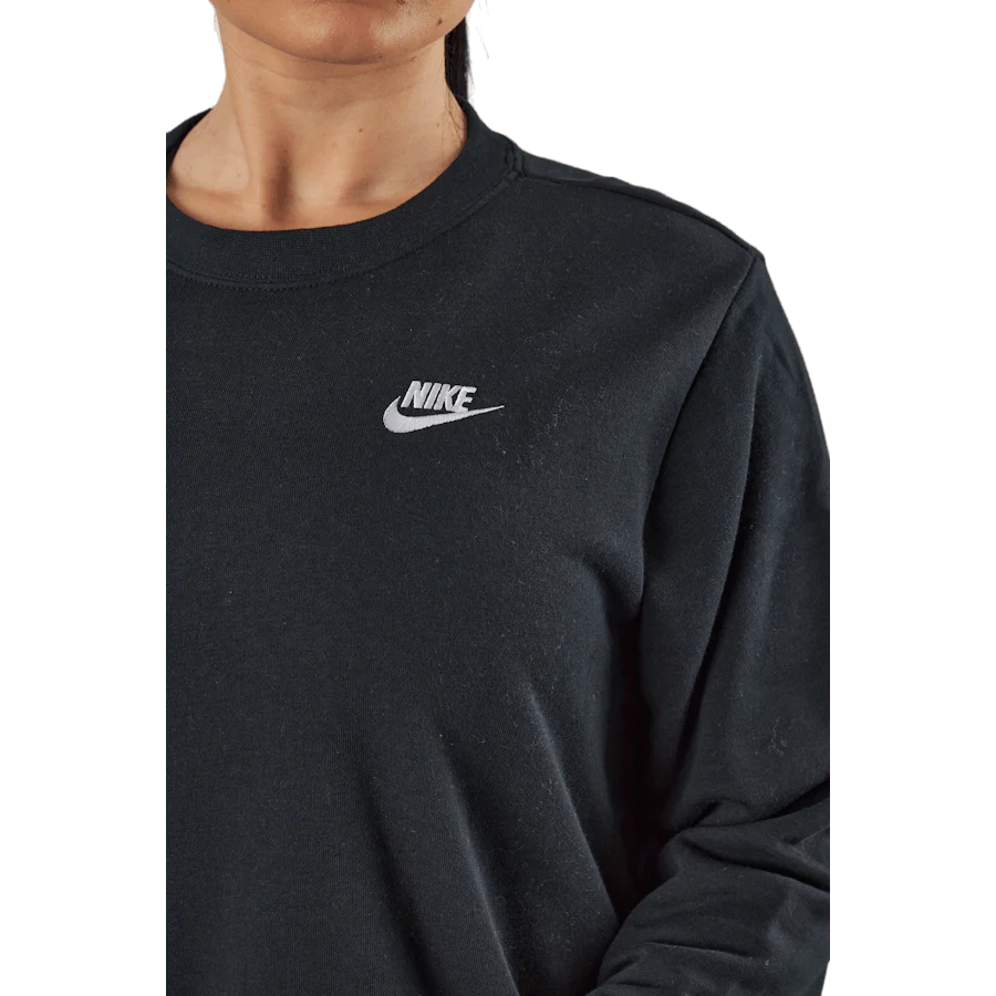 Sportswear Club Fleece Women's Crew BLACK/WHITE - Image 4