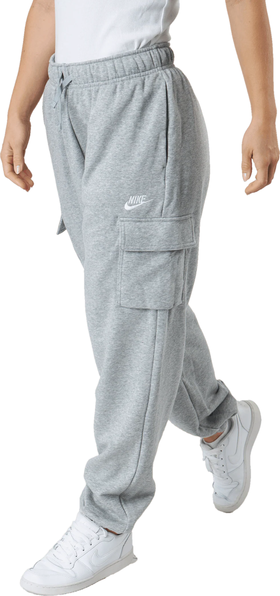 Nike Sportswear Club Fleece Wo Dk Grey Heather/white - Image 2
