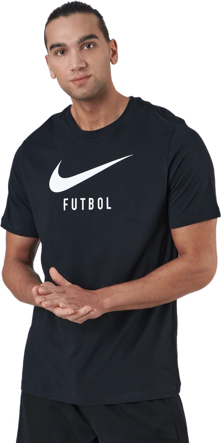 Nike Swoosh Men's Soccer T-shi Black/white - Image 2