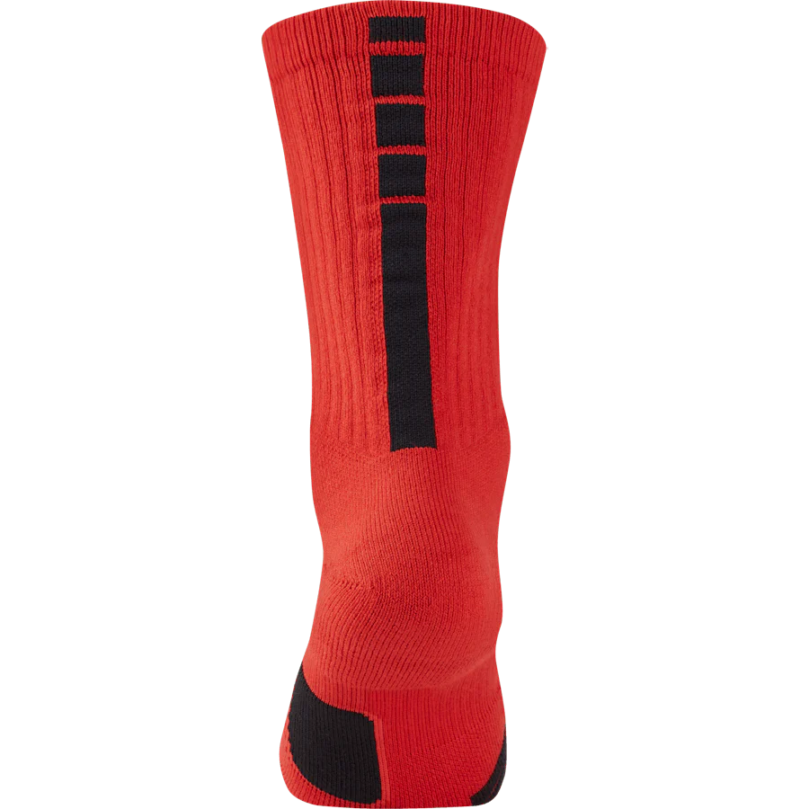 Elite Crew Basketball Socks UNIVERSITY RED/BLACK/BLACK - Image 2