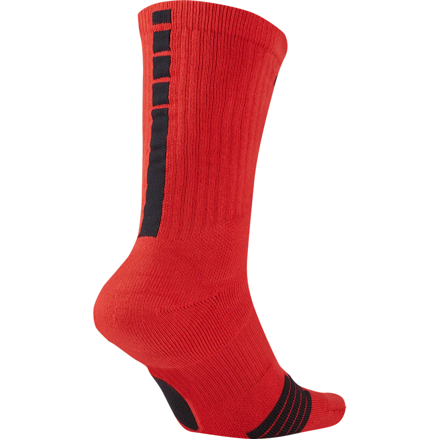 Elite Crew Basketball Socks UNIVERSITY RED/BLACK/BLACK - Image 3