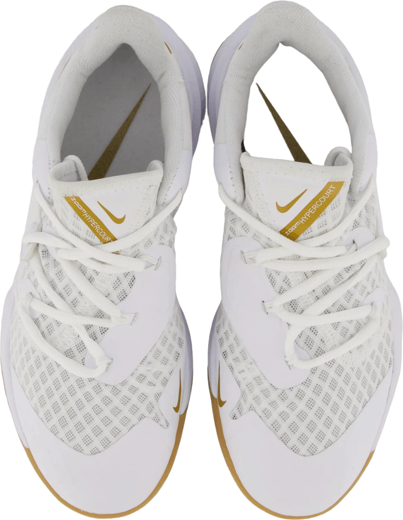 Unisex Hyperspeed Court Indoor White/mtlc Gold - Image 6