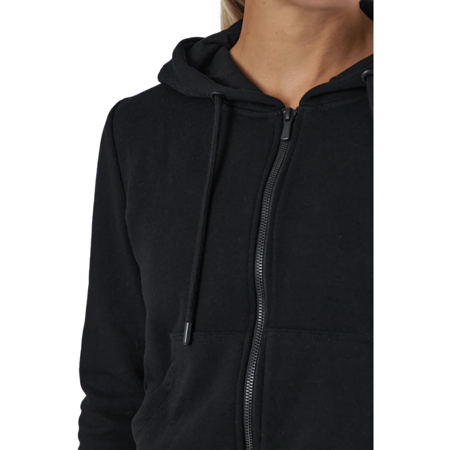 Onlfeel Life L/s Zip Hood Swt Black - Image 4