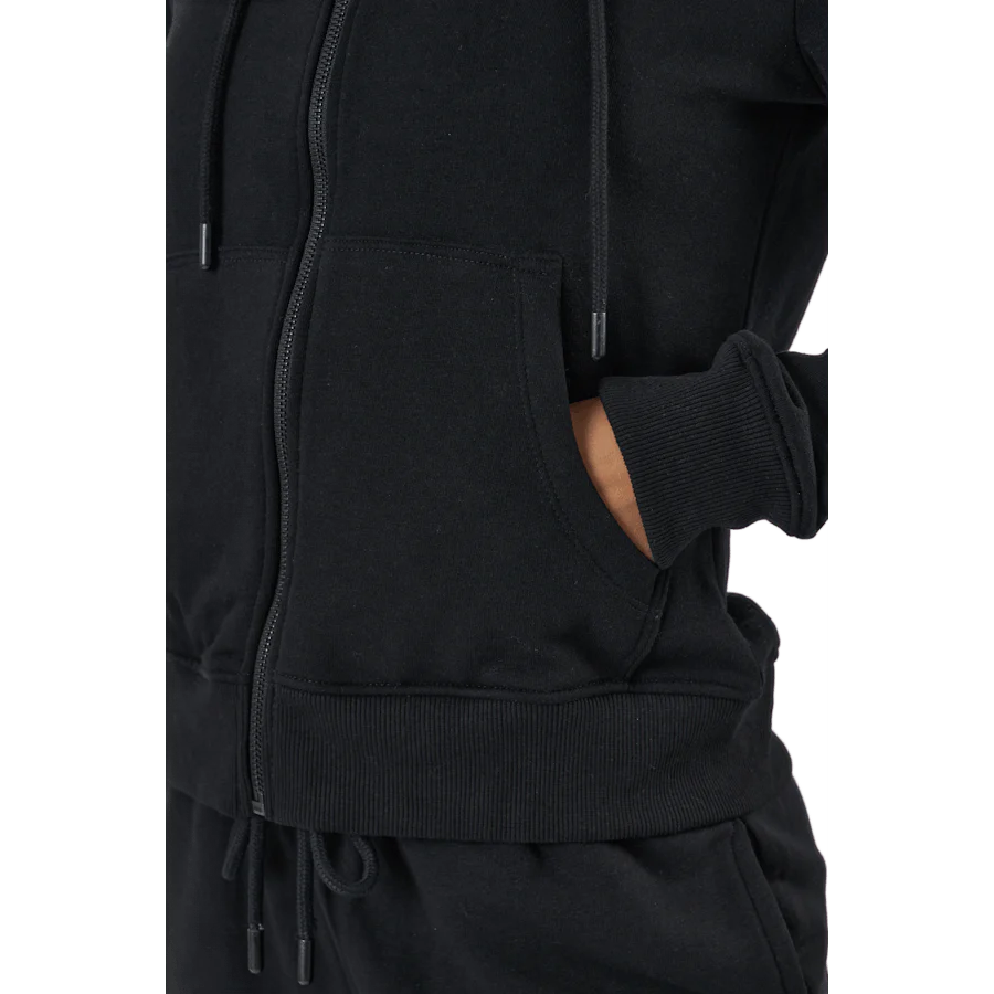 Onlfeel Life L/s Zip Hood Swt Black - Image 5