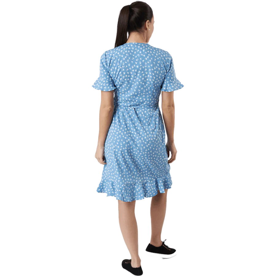 Onlolivia S/s Wrap Dress Wvn Allure - Image 3