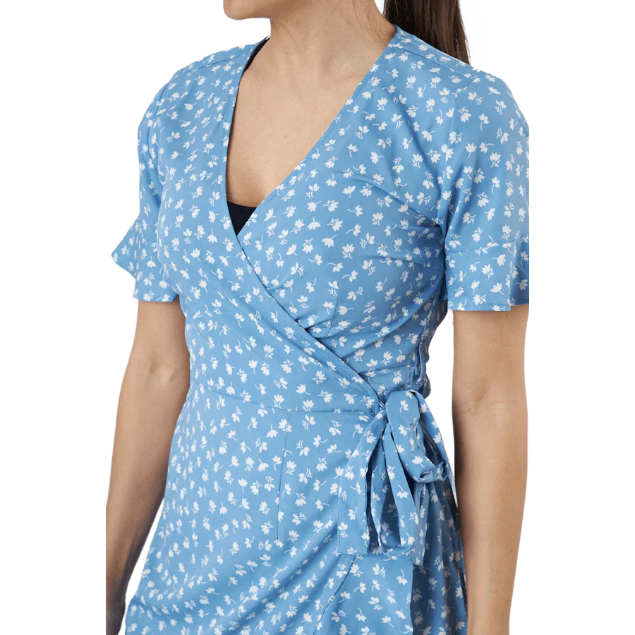 Onlolivia S/s Wrap Dress Wvn Allure - Image 4