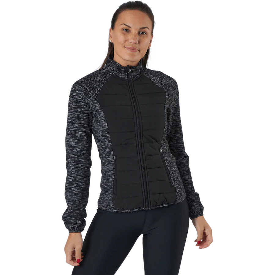 Onpanwar Quilted Ls Hn Zip Jck Dark Grey Melange