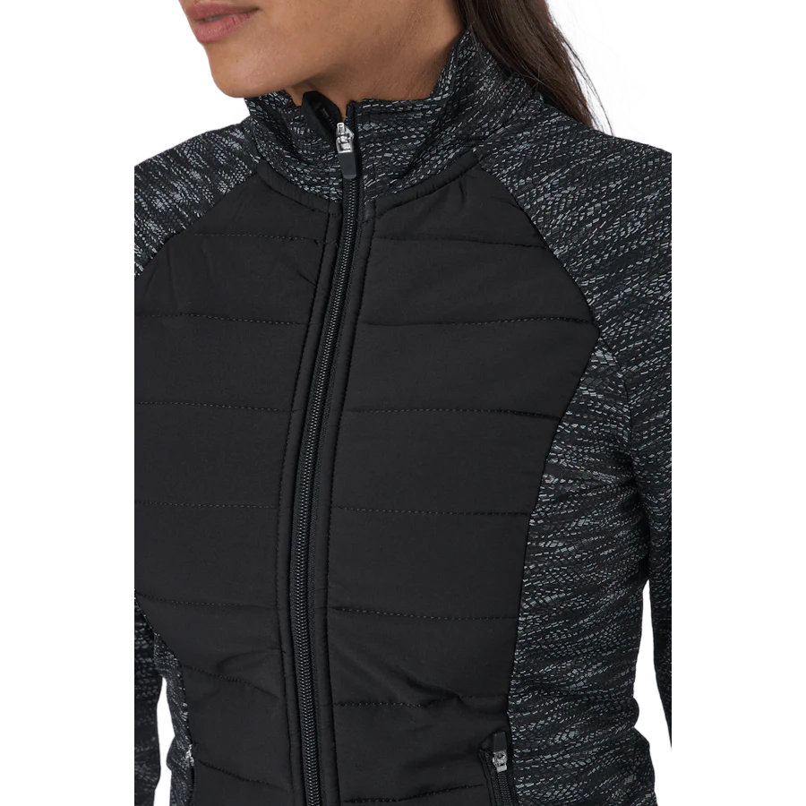 Onpanwar Quilted Ls Hn Zip Jck Dark Grey Melange - Image 4