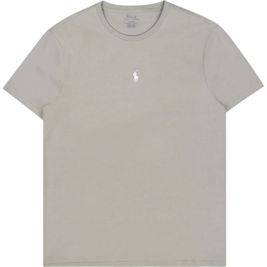 Custom Slim Fit Jersey Crewneck T-Shirt Grey Fog
