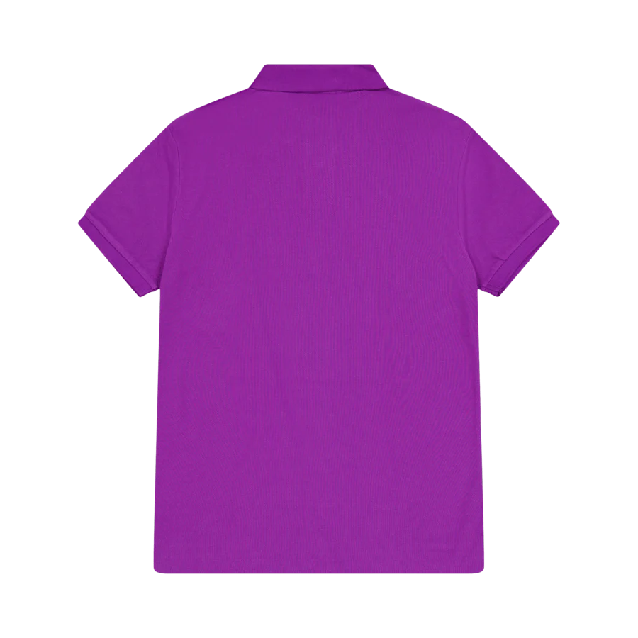 Custom Slim Fit Mesh Polo Shirt Paloma Purple - Image 2