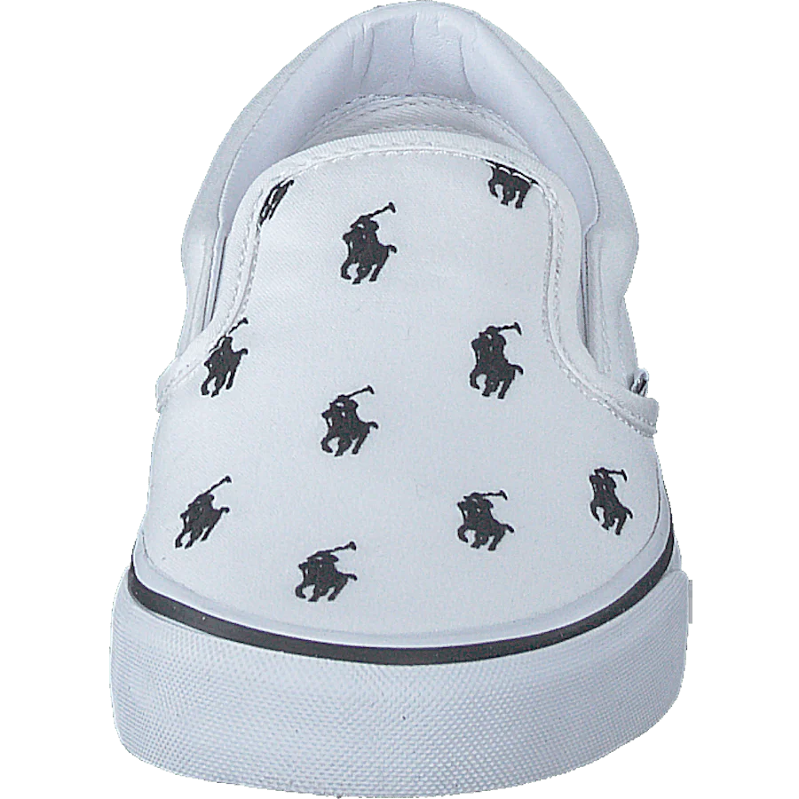 Keaton Allover Pony Slip-On Sneaker White/Black - Image 4