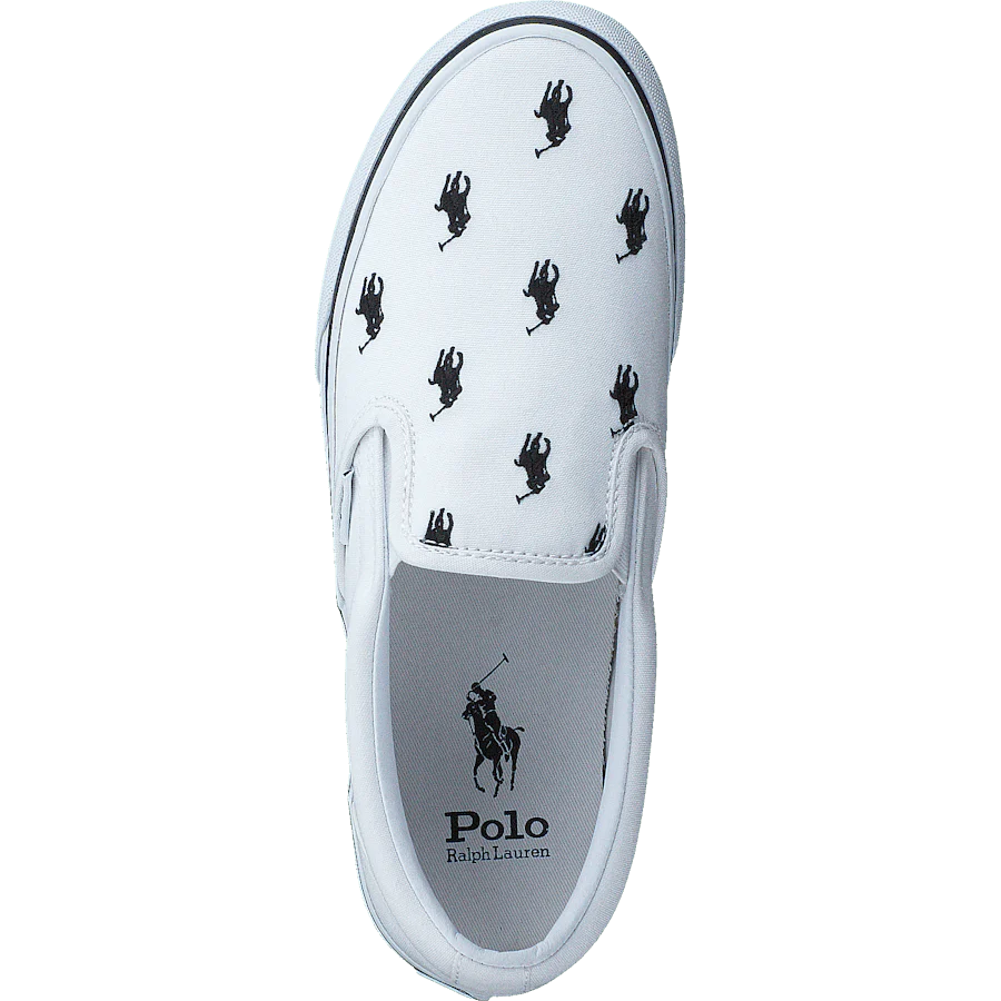 Keaton Allover Pony Slip-On Sneaker White/Black - Image 6
