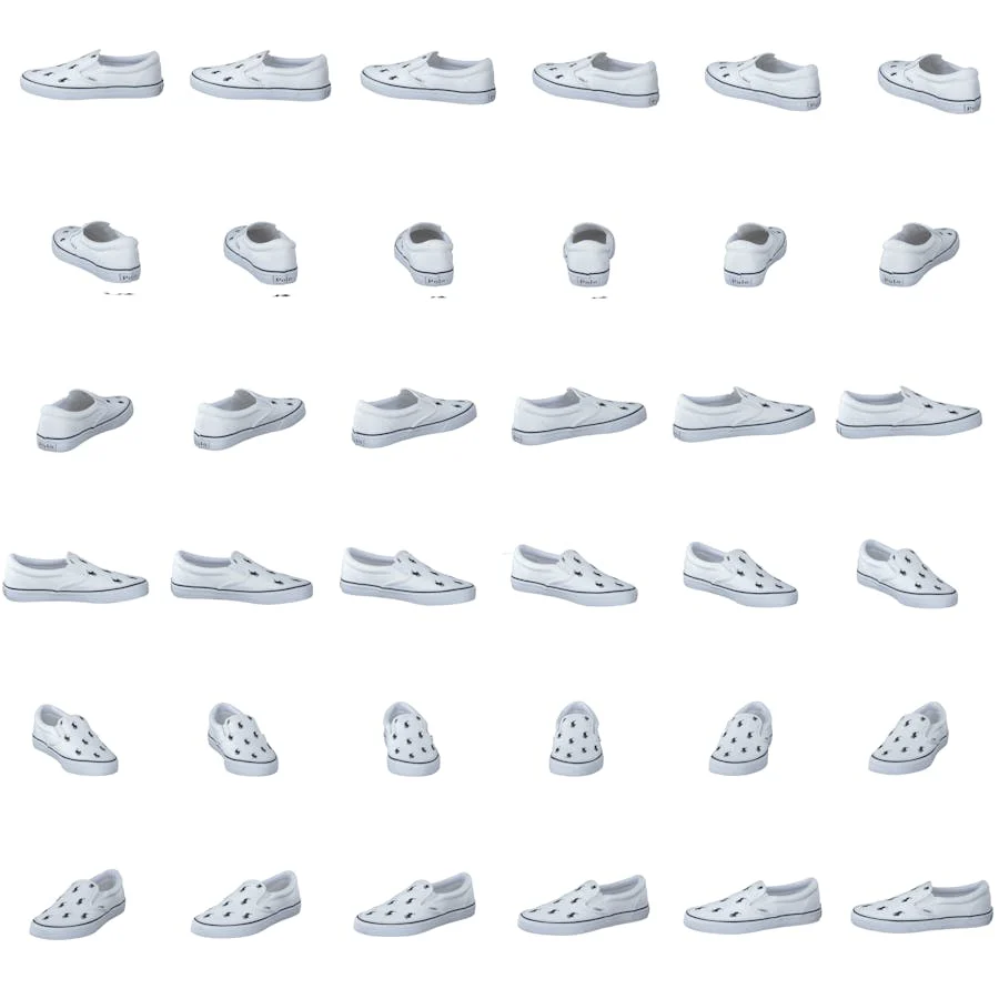 Keaton Allover Pony Slip-On Sneaker White/Black - Image 8