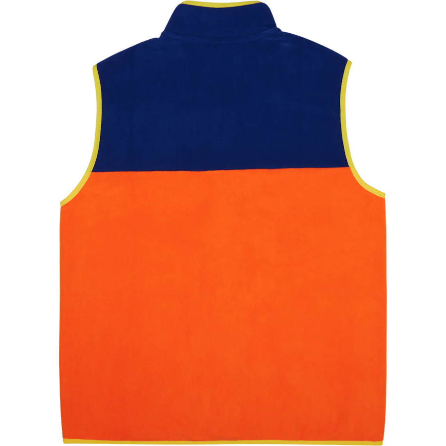 Color-Blocked Brushed Fleece Vest Sailing Orange Multi - Image 2