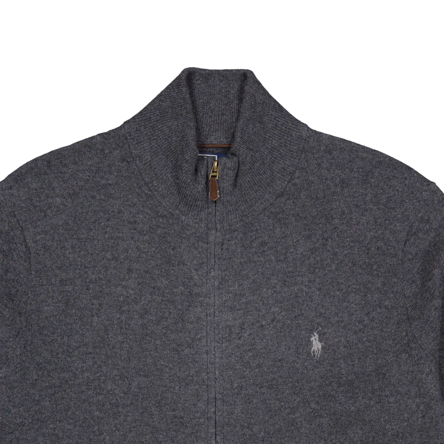 Polo Ralph Lauren Merino Knit Full Zip 002 Dark - Image 3