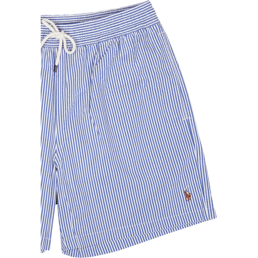 5.75-Inch Traveler Classic Swim Trunk Cruise Royal Seersucker - Image 3