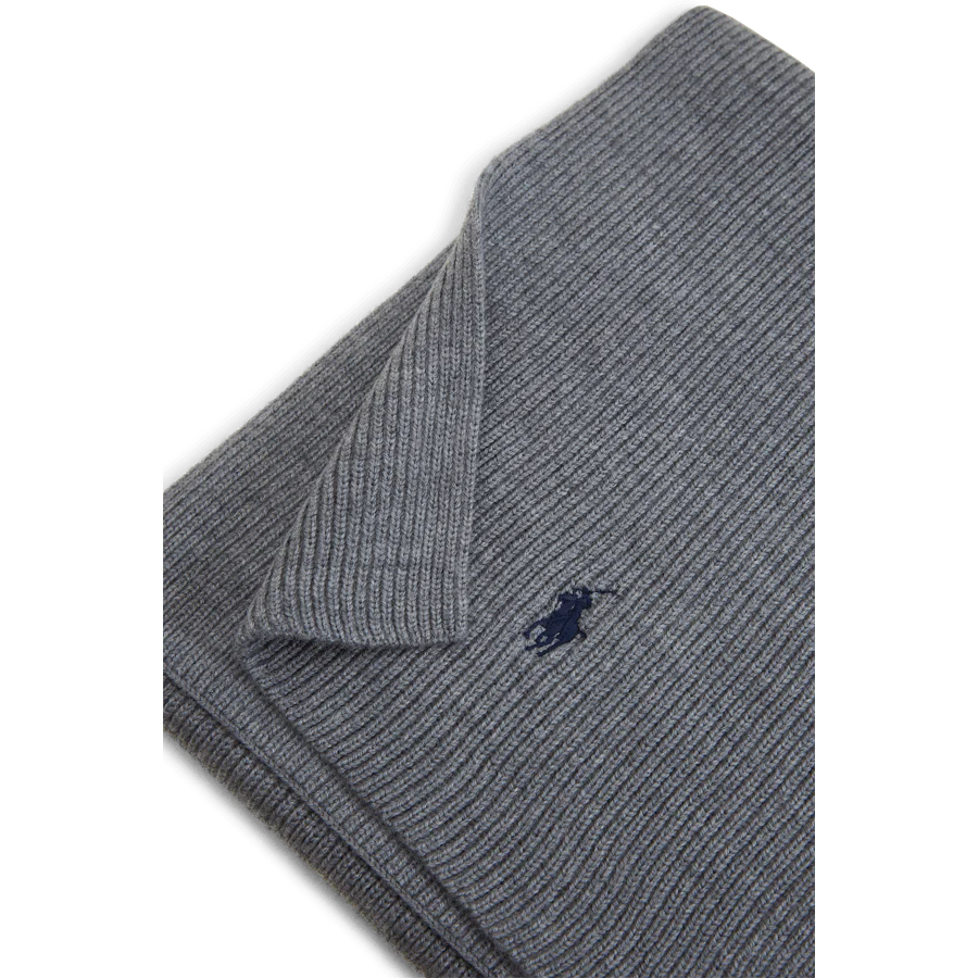 Signature Pony Wool Scarf Fawn Grey Heather - Image 3
