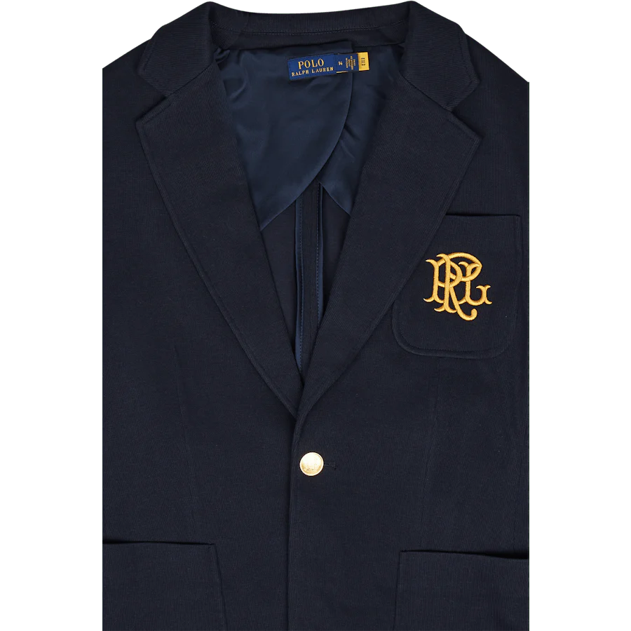 Women's Blazer With Embroidere Blue - Image 3