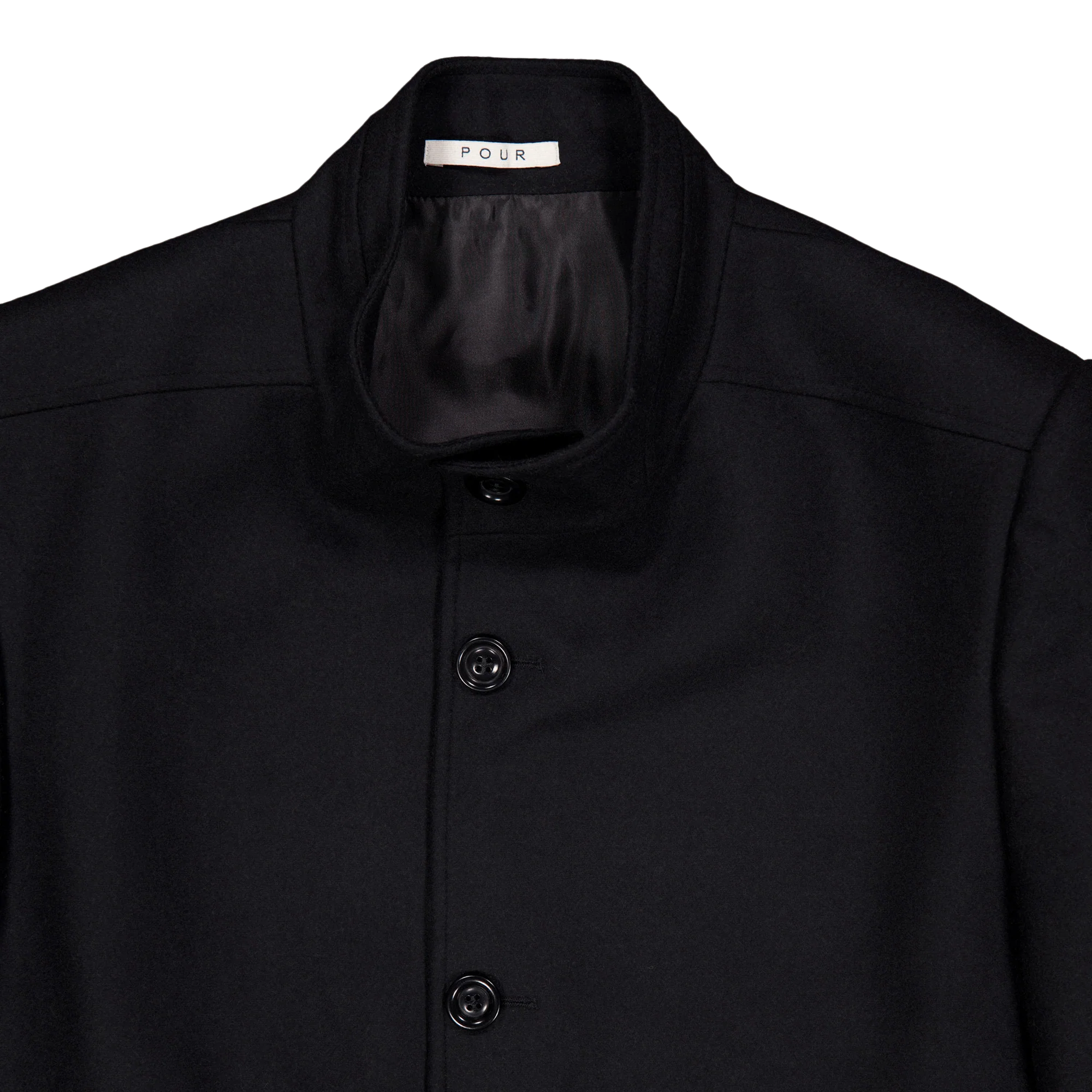 Stand Collar Coat POUR - Image 3