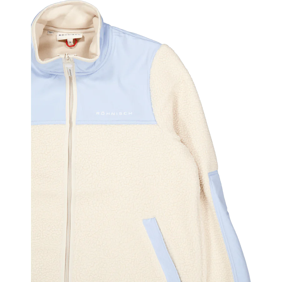 Phoebe Blocked Pile Jacket Skyway - Image 3