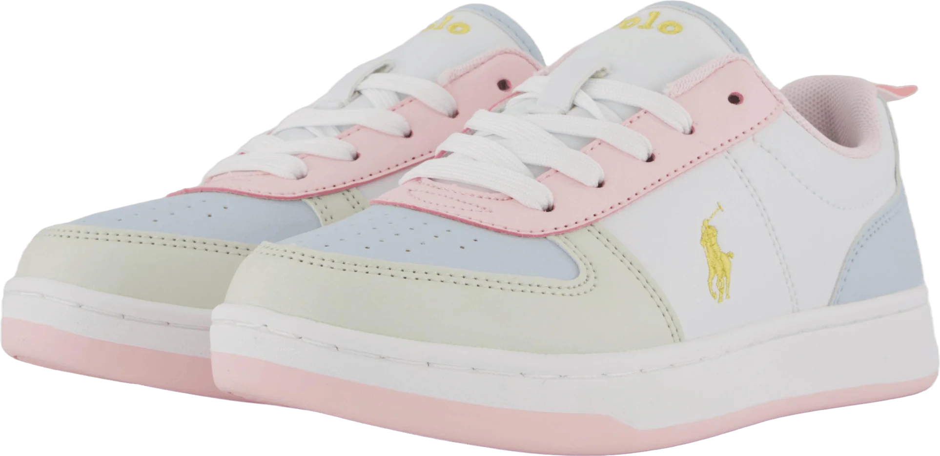 Polo Court Ii C-white Tumbled/lt Pink/lt Blu - Image 2