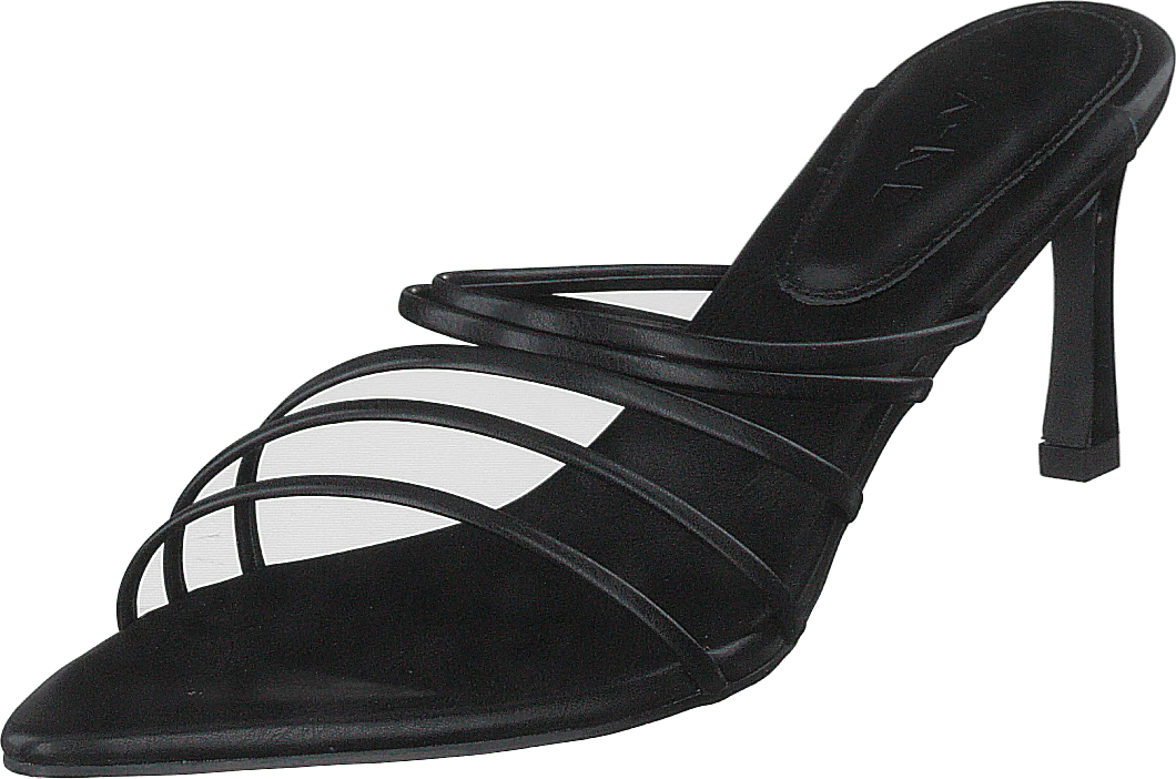 Strappy Pointy Sandals Black - Image 3
