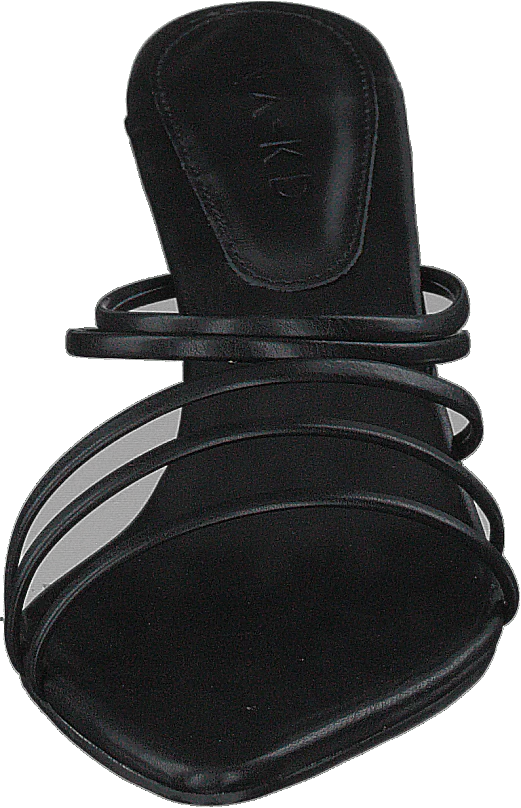 Strappy Pointy Sandals Black - Image 4
