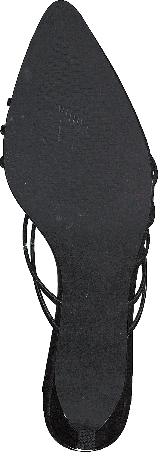 Strappy Pointy Sandals Black - Image 7