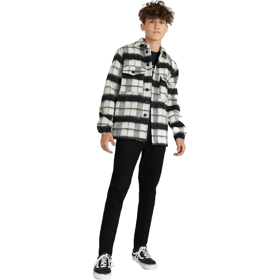 Checked Overshirt Black/white - Image 4
